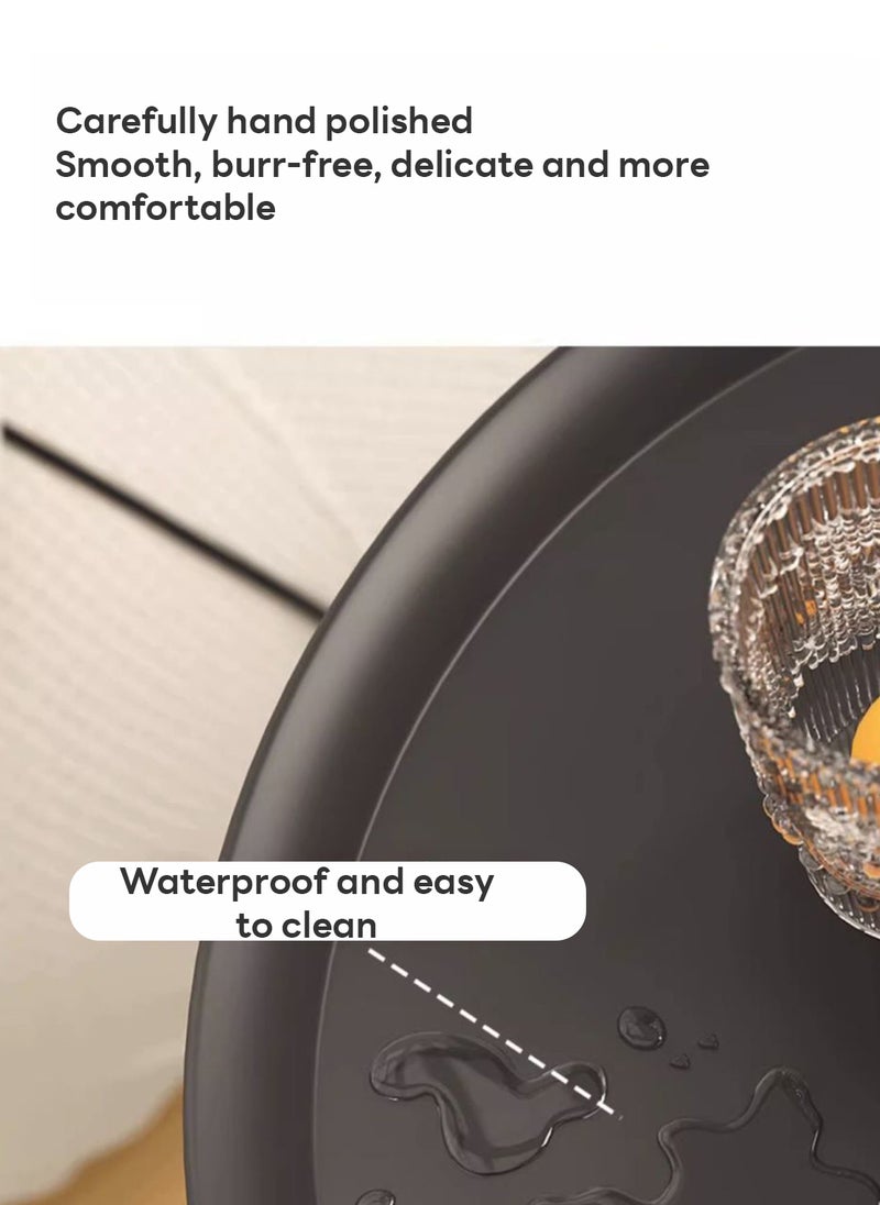 Sharpdo Retro Style Sofa Side Table, Light Luxury Style Coffee Table for Serving Guests, Side Table for Living Room Balcony Bedroom 40*40*60 cm - Image 5