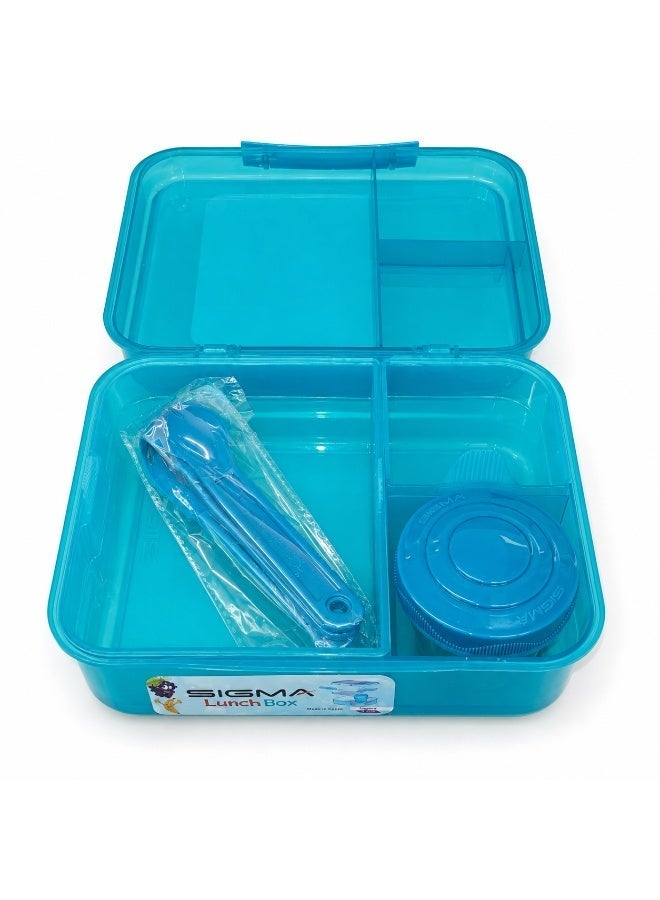 SIGMA LUNCH BOX 1.650L DA TREQ With Spoon,Fork,Knife - Image 2