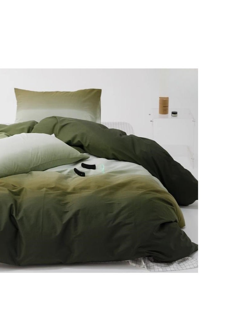 Fitted Sheet Style — ﻿ Pure Cotton Gradient 100 Cotton Bedding Four Piece Set  - Image 3