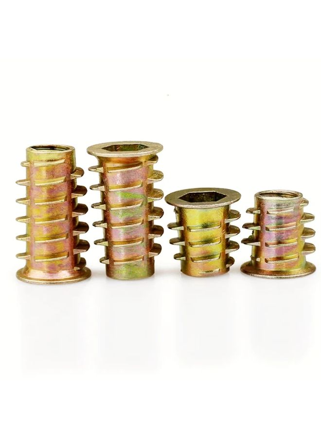 50Pcs M4x8 Knife Threaded Insert For Soft Wood Zinc Alloy Hex Socket Screw Nut Furniture Bolt Fastener Connector - Image 5