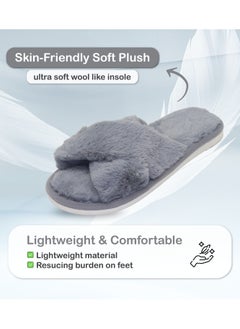 Women's Home Slippers | Memory Foam, Fuzzy, Soft and Warm Cozy Open Toe Fluffy Home Shoes | Non Slip Slippers for Women and Girls - pzsku/ZEB0EE155BA05080600AFZ/45/_/1707548376/4f8caa87-64b6-424b-abc3-555b77714d55