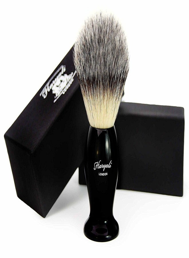 Haryali London Black Colour Base/Handle Men's Shaving Brush. Comes with Four Different Type of Pure Badger Hair to Choose. Perfect and Easy to Maintain Hair. Comes in a Designer Box. (Synthetic Badger Hair) - Image 1