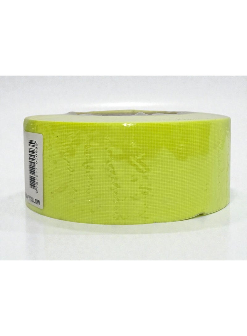 جم شريط جيم فلوري أصفر 50 مم × 25 م – شريط تحديد عالي الوضوح، لاصق قوي، موديل 702F-50F أصفر - Image 3