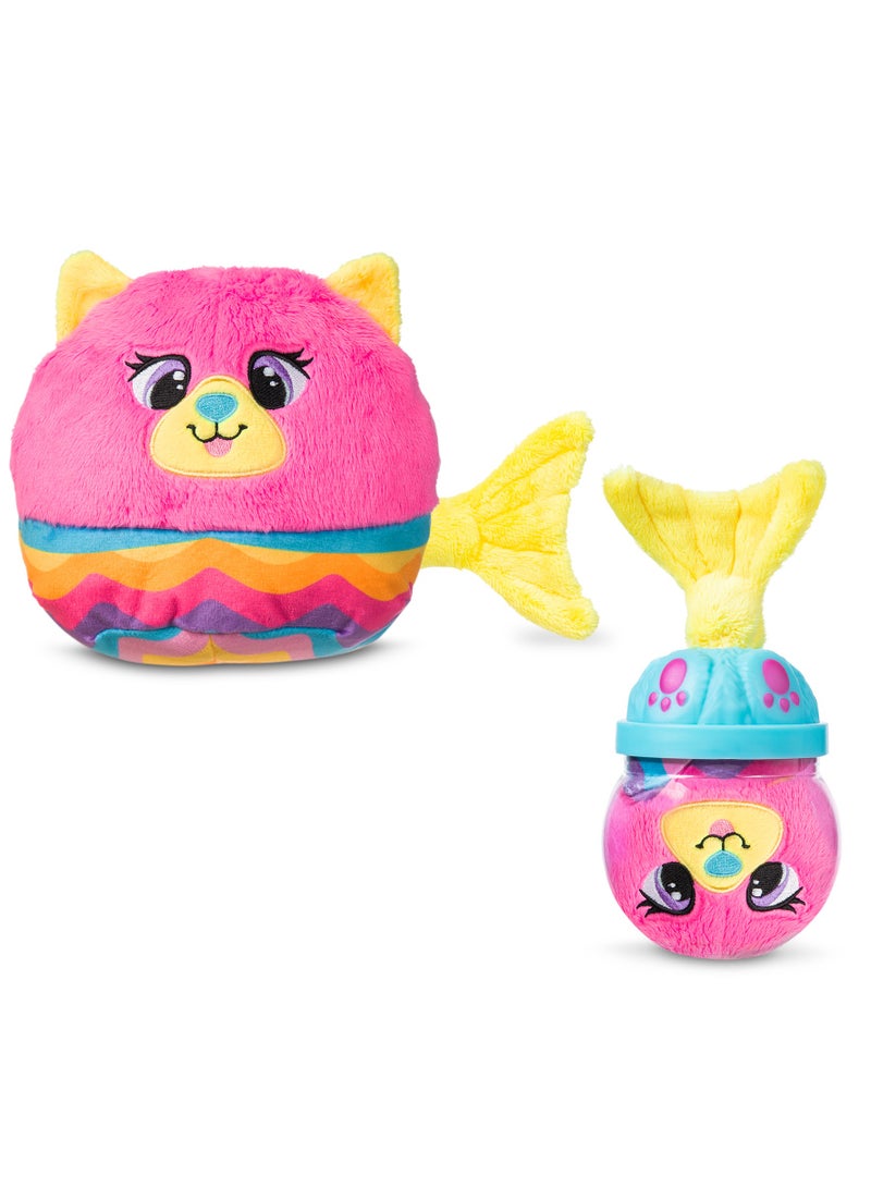 Basic Fun Misfittens Kittens Fish Bowl, Assorted 1 Piece (Style May Vary) | Merkitties Plush Toy | Soft Toy Gift for Kids - Image 5