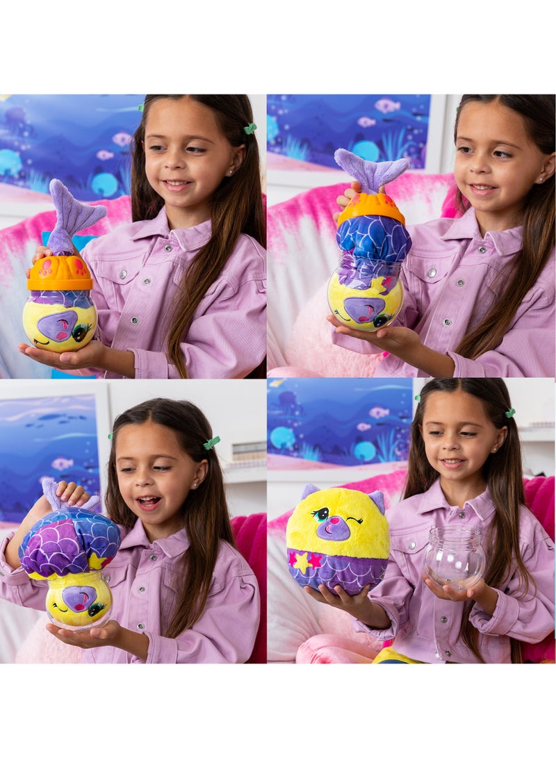 Basic Fun Misfittens Kittens Fish Bowl, Assorted 1 Piece (Style May Vary) | Merkitties Plush Toy | Soft Toy Gift for Kids - Image 3