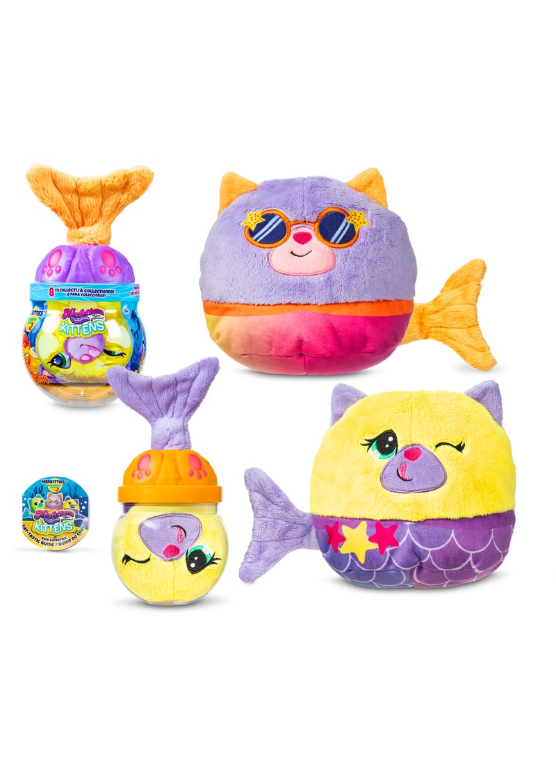 Basic Fun Misfittens Kittens Fish Bowl, Assorted 1 Piece (Style May Vary) | Merkitties Plush Toy | Soft Toy Gift for Kids - Image 4