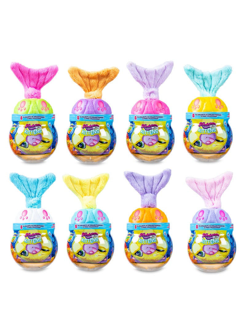 Basic Fun Misfittens Kittens Fish Bowl, Assorted 1 Piece (Style May Vary) | Merkitties Plush Toy | Soft Toy Gift for Kids - Image 2