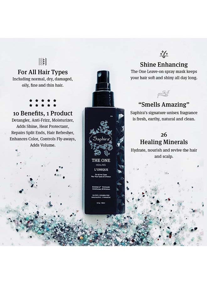 Saphira - Volumizer Styling Spray For Fine And Thin Hair With 26 Healing Minerals, Sulfate-Free, Paraben-Free, Softens, Volumizes Fine, Thin Or Chemically Treated Hair, 5.1 Ounce - Image 1