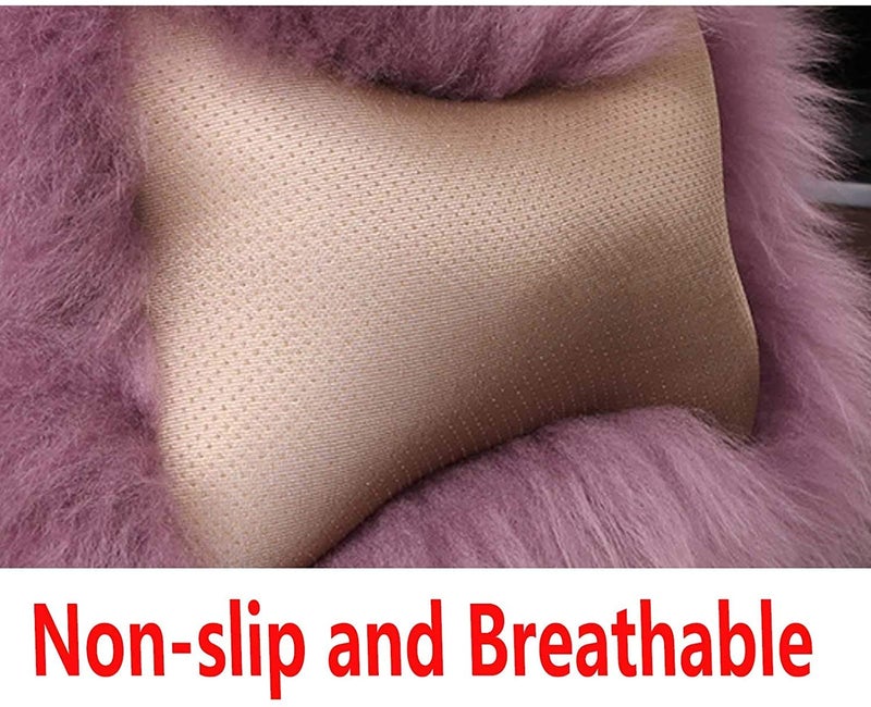 SPANICE Car Headrest Pillow Interior Head Neck Cushion Auto Protector Neck Rest Pillows Car Decor Accessories (Tan) - Image 3