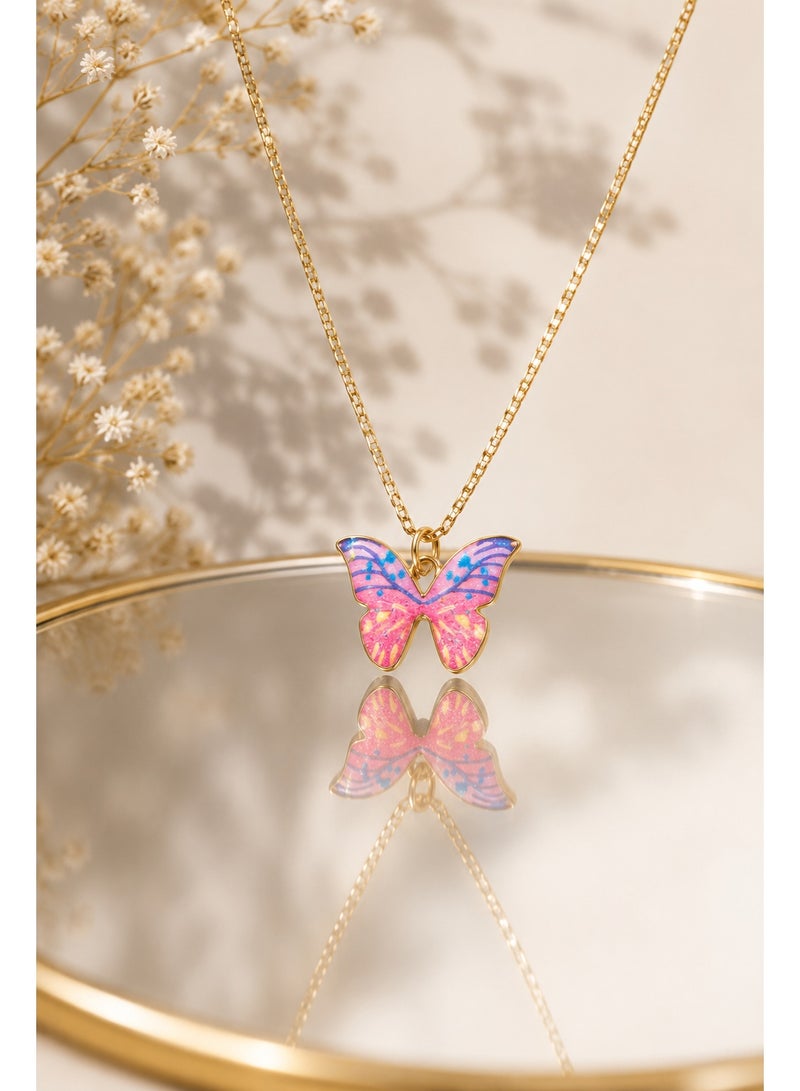 RAFAL Colorful Butterfly Pendant Necklace for Women – Elegant Luxury Dainty Charm Chain, Premium Sophisticated Jewelry Accent for Special Occasions, Birthdays & Luxury Gifting - Image 2