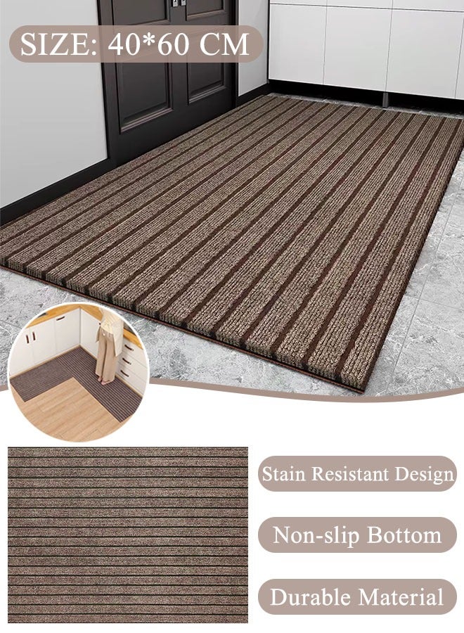 Kitchen Floor Mat, Kitchen Carpet Anti-Slip Kitchen Floor Mat Carpet Anti-Fouling Standing Mat Water-Absorbing & Quick-Drying Cushioned Anti Fatigue Kitchen Mats for Floor for Home Kitchen Bathrooms, Floor, Office, Sink, Laundry, 40 x 60cm - Image 1