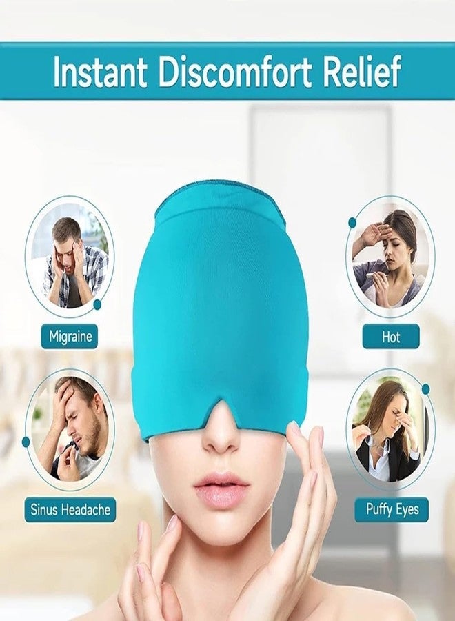 Relief Cap for Headaches & Sinus Pain | Hot & Cold Therapy Gel Ice Head Wrap | Relaxing Thermax Cooling Cap for Men & Women - Image 5