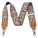 Nefelibata Purse Strap 2 Cowhide Head Wide Shoulder Strap Adjustable ReplacementRetro Jacquard Embroidery Multipattern Crossbody Bag Straps for HandbagCrossbody BagsShoulder BagsSafflower - Image 2