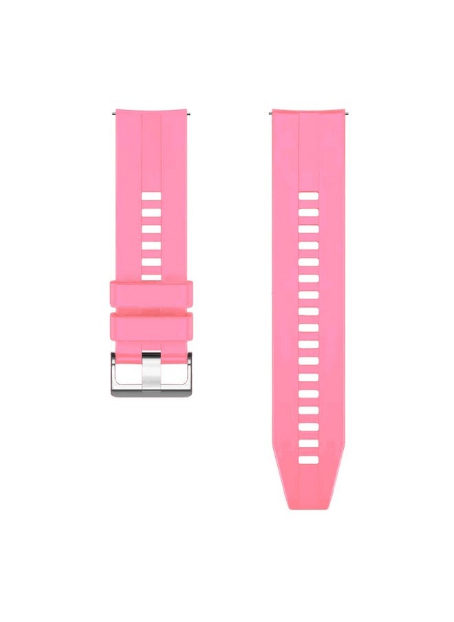 ACM ACM Watch Strap Silicone Belt 22mm compatible with Noise Colorfit Mighty Smartwatch Classic Band Light Pink  - Image 2