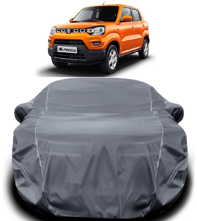 PODWILS S Presso Waterproof Car Cover/Spresso Cover Waterproof and Sun Protection with Triple Stitched Fully Elastic Ultra Surface Body Protection (Grey Look) - Image 1