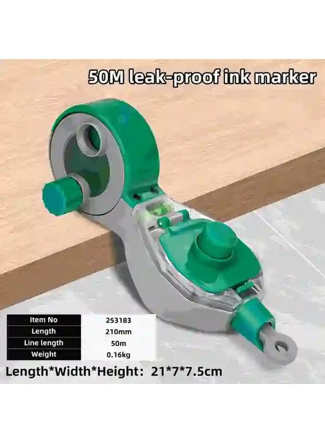 Professional Chalk Line Marker Model 1968 5inch With Ink Bucket And Level For Woodworking - Image 1