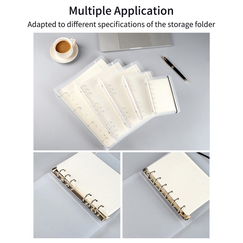 KW-trio 1/4'' Hole Punch Single Hole Puncher with Standard Ruler Handheld Metal 20 Sheet Capacity 6mm Aperture Paper Punch Adjust Hole Spacing A4 Notebook Scrapbook Diary Planner for Home Office - Image 4