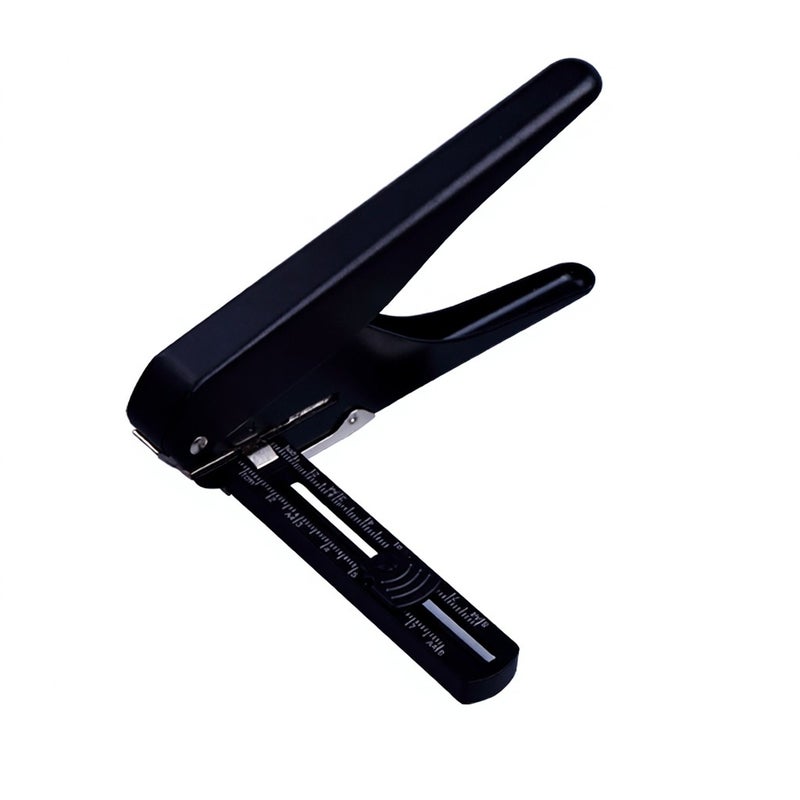 KW-trio 1/4'' Hole Punch Single Hole Puncher with Standard Ruler Handheld Metal 20 Sheet Capacity 6mm Aperture Paper Punch Adjust Hole Spacing A4 Notebook Scrapbook Diary Planner for Home Office - Image 1