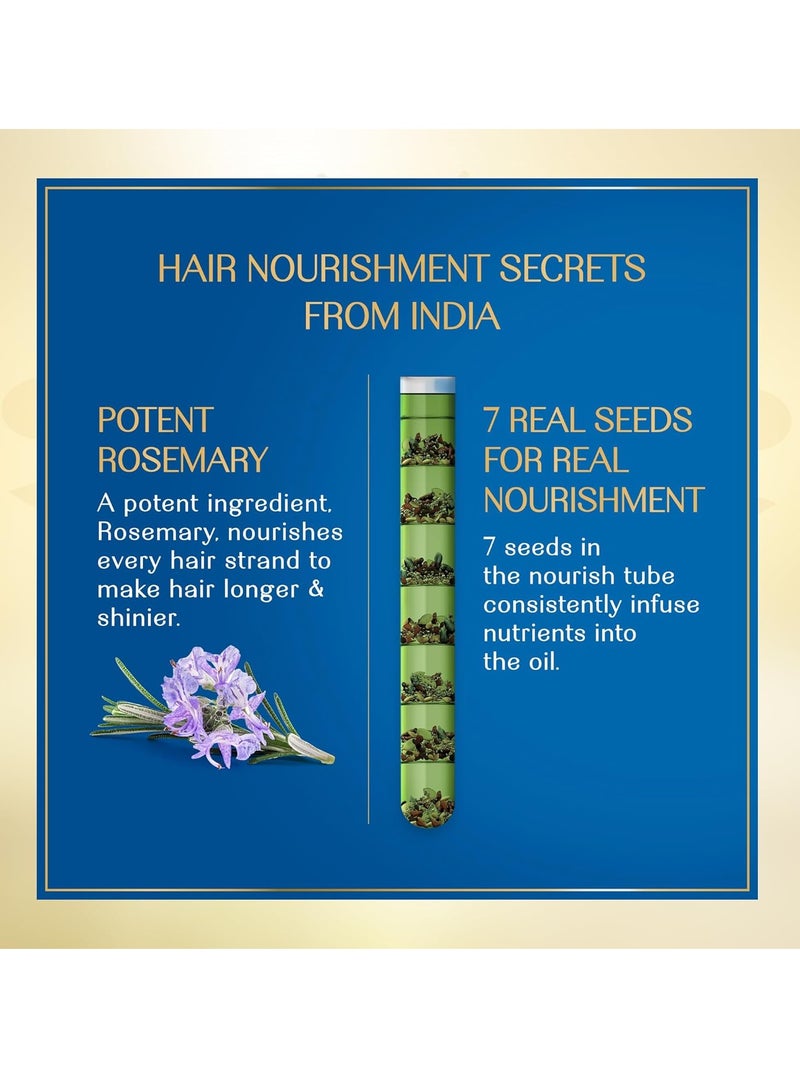 Herbsindia Rosemary & 7 Seeds Hair Oil With Nourish Tube 180ml - Image 4