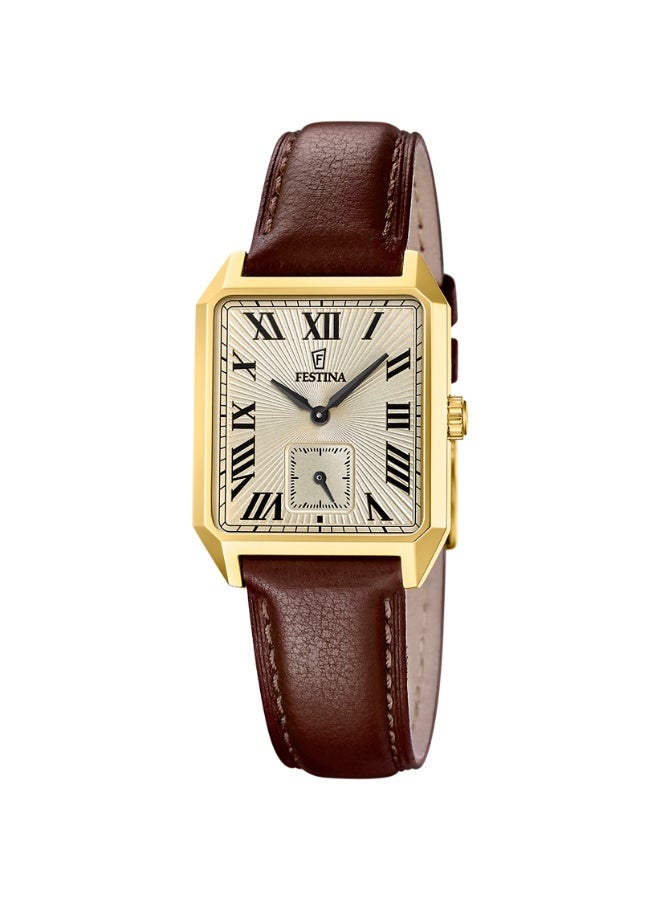 Festina Men's The Square Leather Watch F20780/2 - Image 1