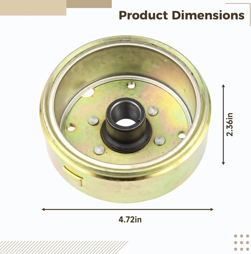 Gy6 Flywheel Puller for 125Cc & 150Cc Scooters, Heavy Steel Construction, Smooth Polished, 4.7 X 4.7 X 2.4 Inches - Image 3