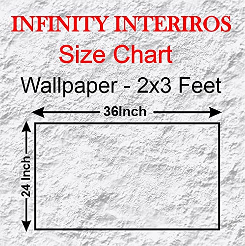 Infinity Interiors Beautiful 3D Flower Waterproof Wall Stickers PVC Self Adhesive Vinyl Wall Poster for Living Room Hall Play Room Bedroom Kitchen Office 24x36 Inch Multi Color 3 - Image 5