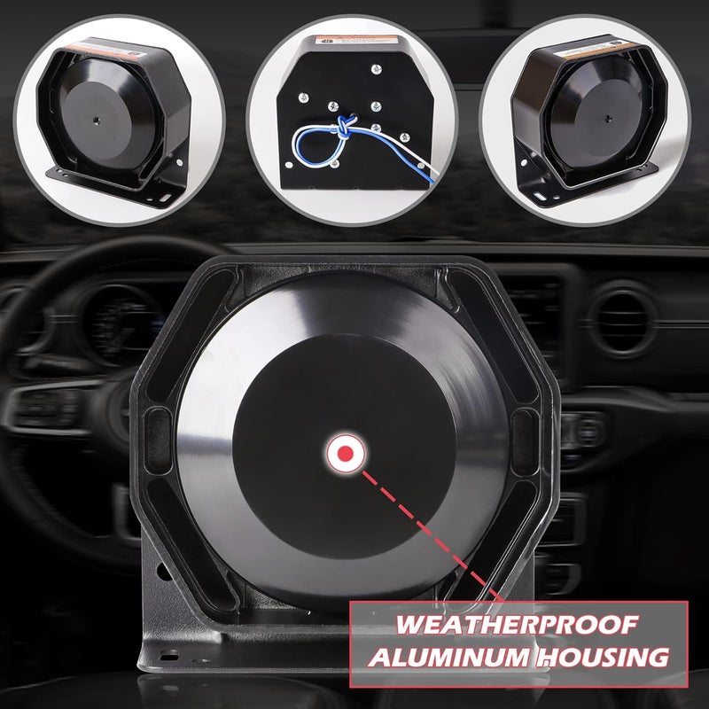 SMALLFATW Compact Siren Speaker 130DB 200 Watt - Heavy Duty Weatherproof Metal Housing - Image 2