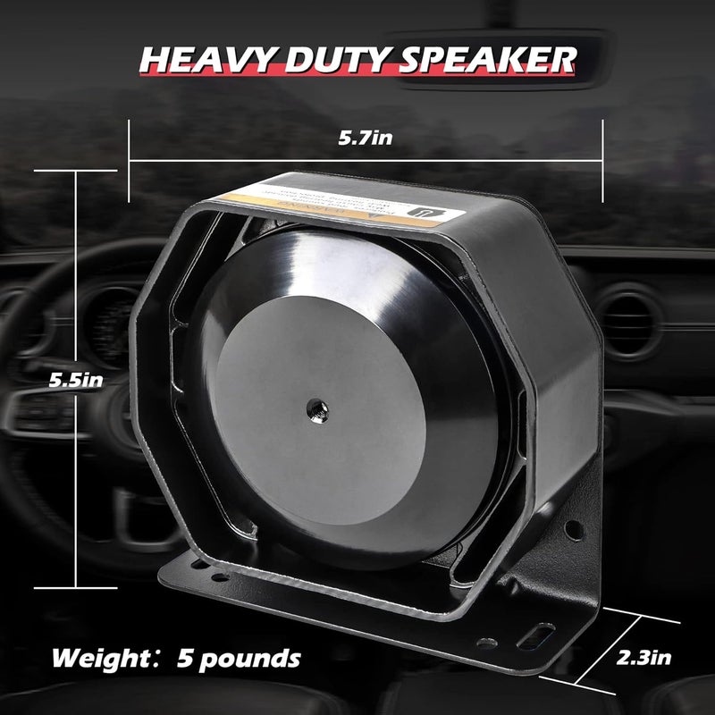 SMALLFATW Compact Siren Speaker 130DB 200 Watt - Heavy Duty Weatherproof Metal Housing - Image 3