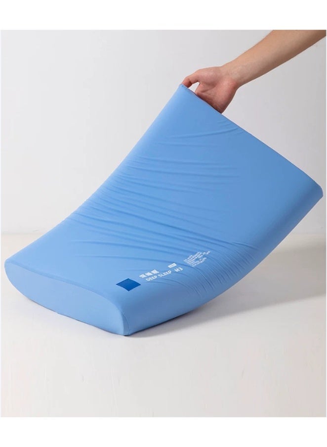 Blue Deep Sleep Memory Foam Pillow, Ergonomic Cervical Support Hotel Grade - Image 5