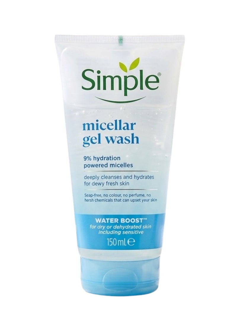 سمبل غسول الوجه سيمبل ميسيلار جيل (Simple Micellar Gel Wash) - لتعزيز ترطيب البشرة (150 مل) - Image 2