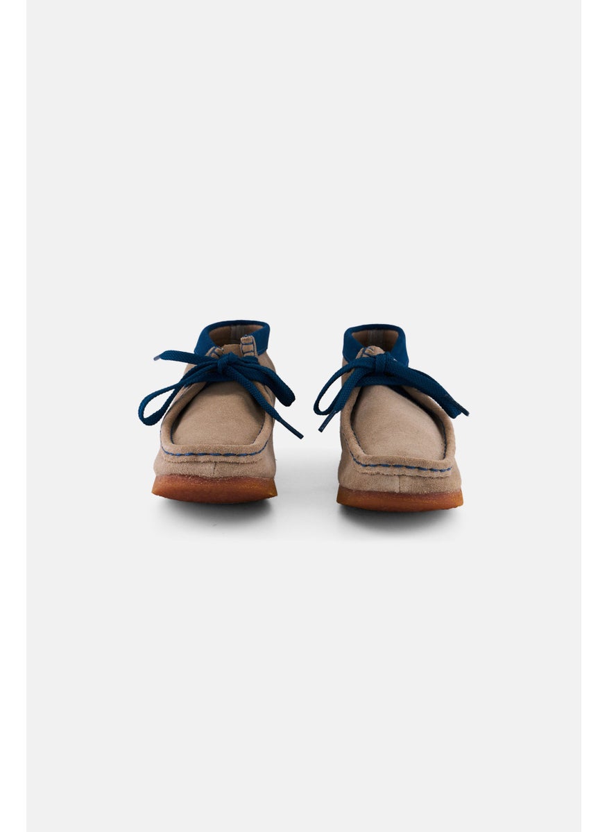 clarks Kids Boy Wallabee Lace Up Boots, Taupe  - Image 4