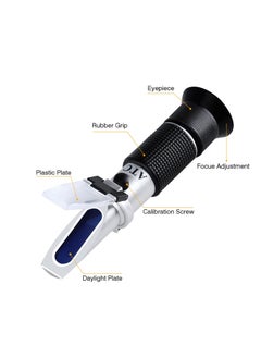 ATC Antifreeze Refractometer 4-in-1 Coolant Tester Refractometer for Checking Freezing Point of Automobile Antifreeze Systems, Anti Freeze Tester Refractometer for Battery Acid, Ethylene Propylene Glycol  - Image 2