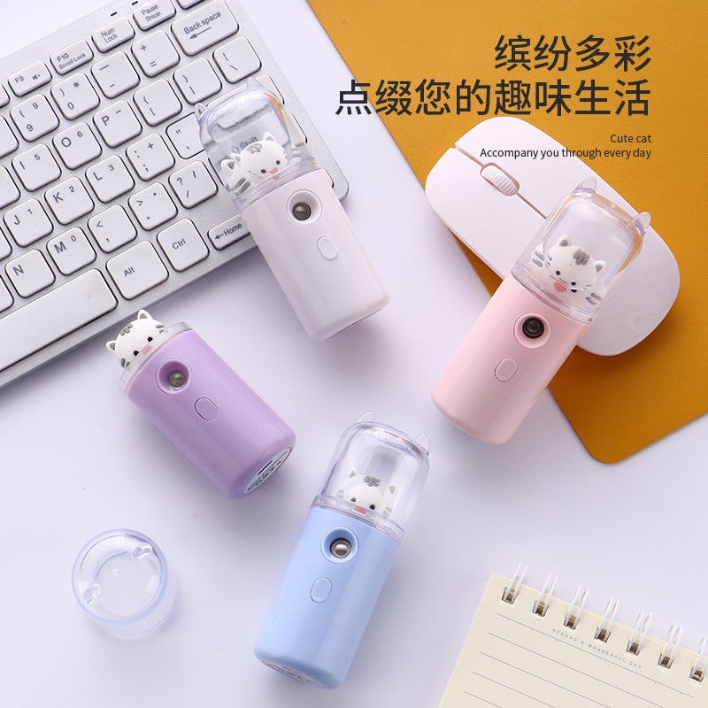 New Cute Pet Hydration Instrument Sprayer Facial Humidification Beauty Cold Spray Machine Household Small Portable - Image 4