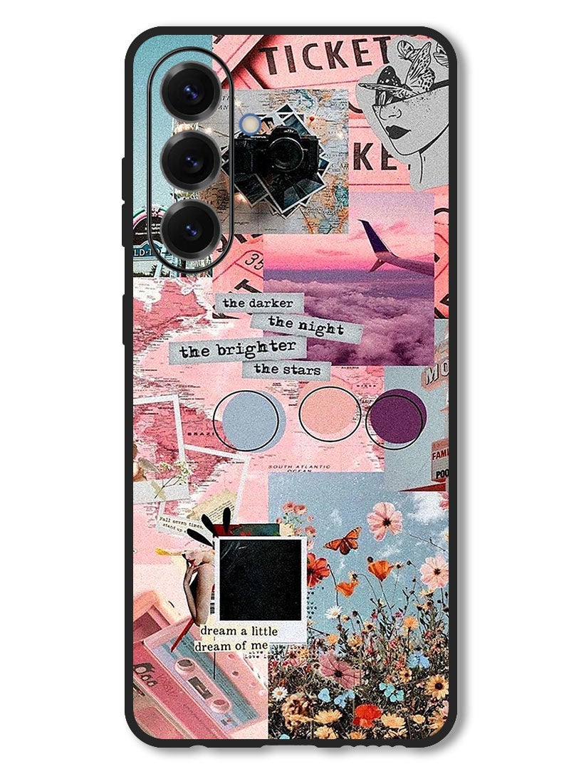 Theodor Case Compatible with Samsung Galaxy M56 6.74 Inch Protection Shockproof Bumper Cover The Darker The Night - Image 1