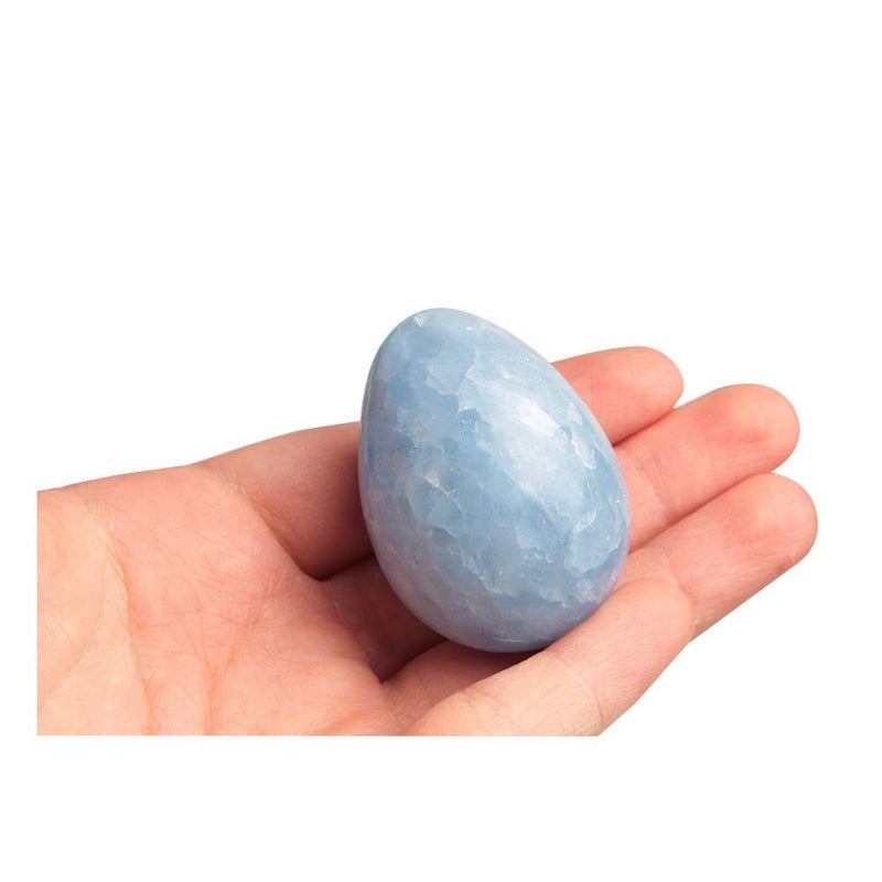Acxico 1PCS Natural Kyanite Quartz Crystal Dragon Egg Reiki Healing Ball Ornament - Image 1