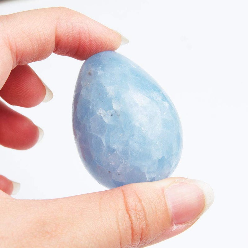 Acxico 1PCS Natural Kyanite Quartz Crystal Dragon Egg Reiki Healing Ball Ornament - Image 5