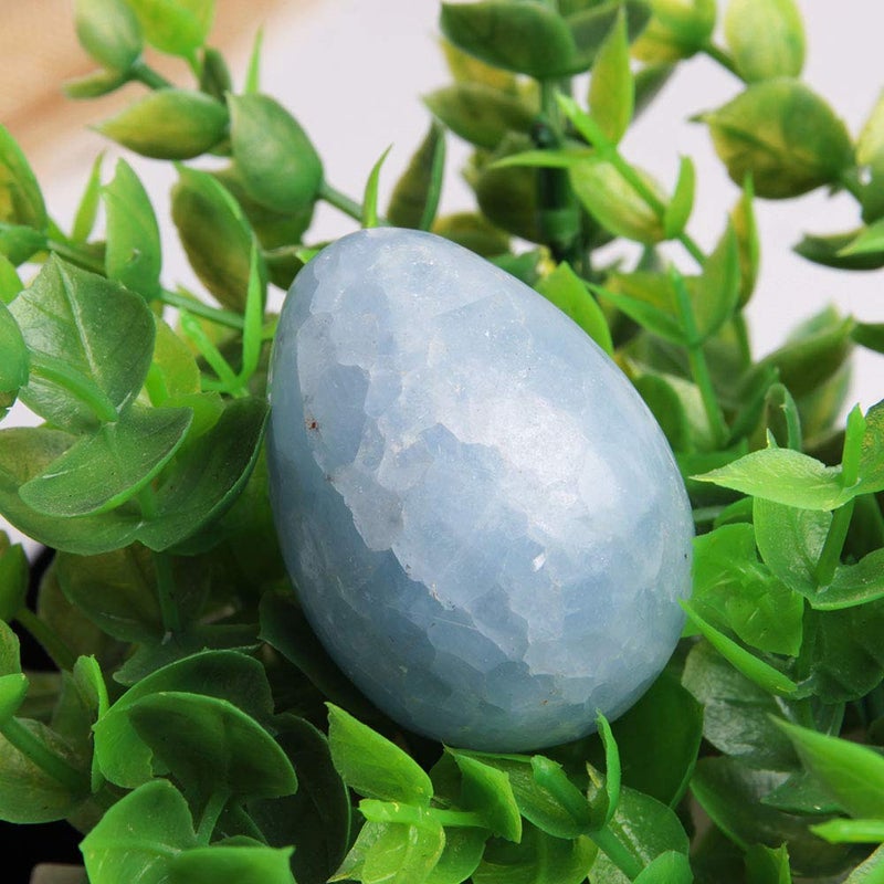 Acxico 1PCS Natural Kyanite Quartz Crystal Dragon Egg Reiki Healing Ball Ornament - Image 3