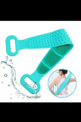EVRR Silicone Back Scrubber Belt Soft Body Massage Cleaning Exfoliating Bath Brush(Assorted Colour) - Image 4