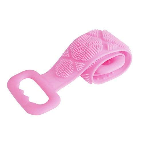 EVRR Silicone Back Scrubber Belt Soft Body Massage Cleaning Exfoliating Bath Brush(Assorted Colour) - Image 1
