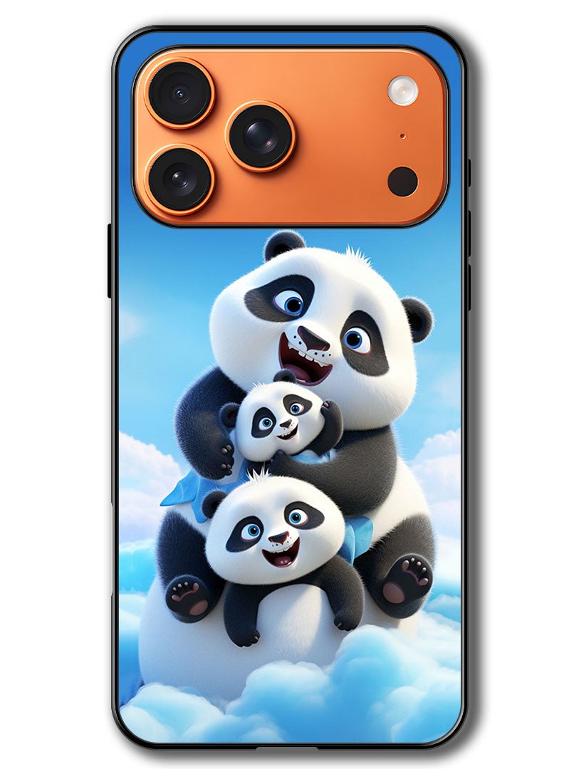 Theodor Case Compatible with Apple iPhone 17 Pro Max 6.9 Inch Protection Shockproof Bumper Cover Panda 2 - Image 1
