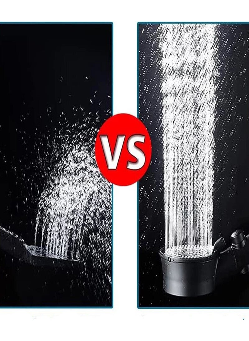 Markafox New Generation High Pressure Water Saving Shower Head with Stop Start Button 4 Modes Filter Turbo Fan  - Image 2