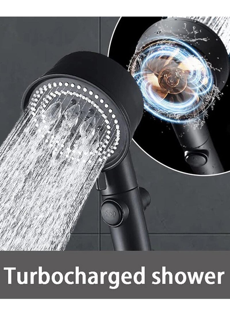 Markafox New Generation High Pressure Water Saving Shower Head with Stop Start Button 4 Modes Filter Turbo Fan  - Image 4