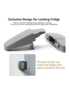 Y&D Baby Safety Freezer Door Lock Grey  - Image 4