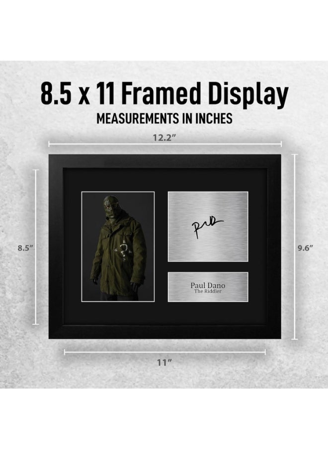 HWC Trading HWC Trading Paul Dano The Batman The Riddler Framed Gifts Printed Signed Autograph Picture for Movie Memorabilia Fans  - Image 2