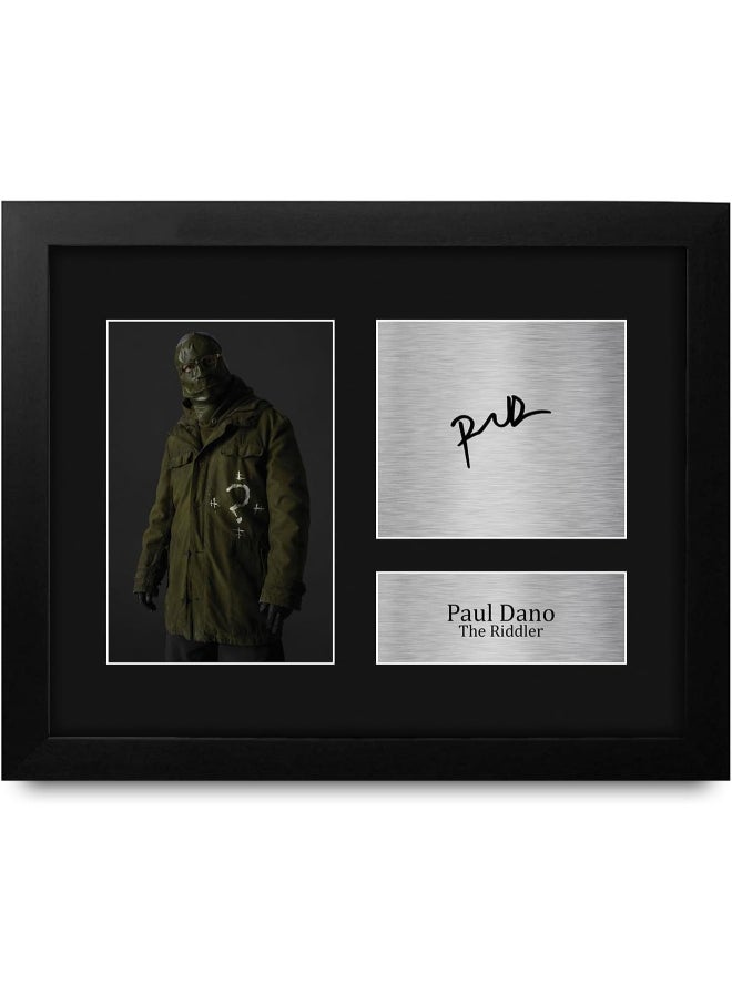 HWC Trading HWC Trading Paul Dano The Batman The Riddler Framed Gifts Printed Signed Autograph Picture for Movie Memorabilia Fans  - Image 1