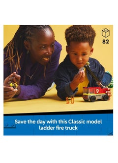 LEGO LEGO Fire Engine With Ladder Toy Vehicle Set With A Truck And 2 Firefighter Minifigures - Building Set 42643  - Image 3