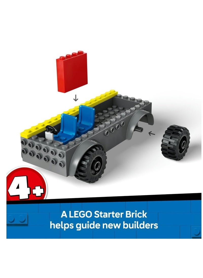 LEGO - LEGO Fire Engine With Ladder Toy Vehicle Set With A Truck And 2 Firefighter Minifigures - Building Set 42643 - Image 1