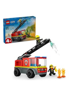 LEGO LEGO Fire Engine With Ladder Toy Vehicle Set With A Truck And 2 Firefighter Minifigures - Building Set 42643  - Image 1