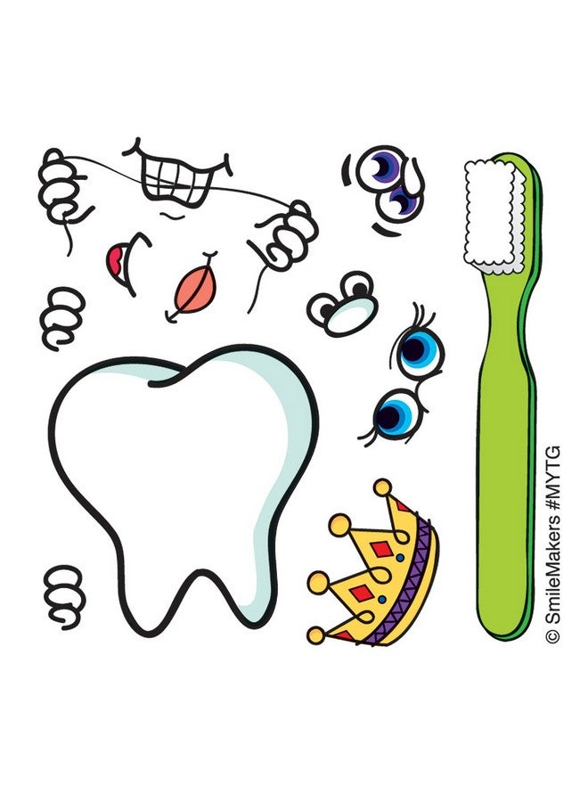 SmileMakers Makeyourown Tooth Guy Stickers Prizes And Giveaways 100 Per Pack - Image 2