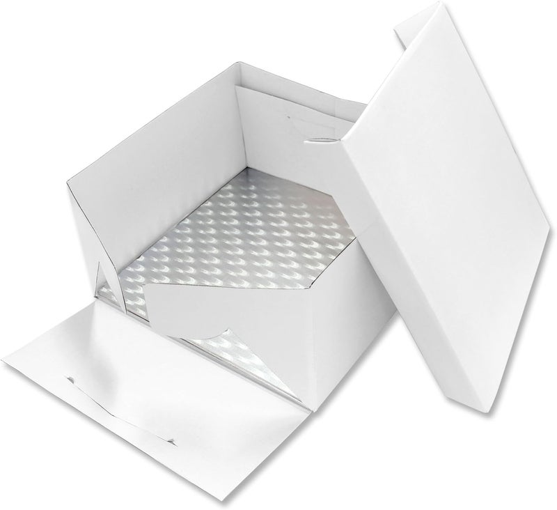 PME BBS889 Square Cake Board & Cake Box 11-Inch / 28 cm, White - Image 1